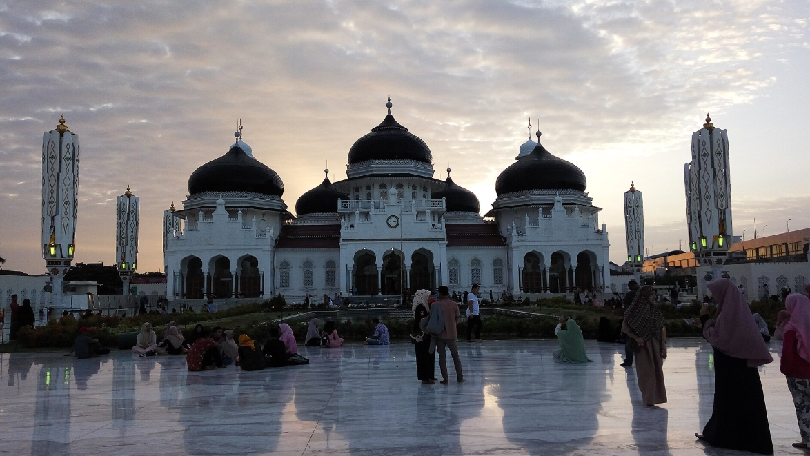 Lanjutan Rehabilitasi Payung Mesjid Raya Baiturrahman Banda Aceh